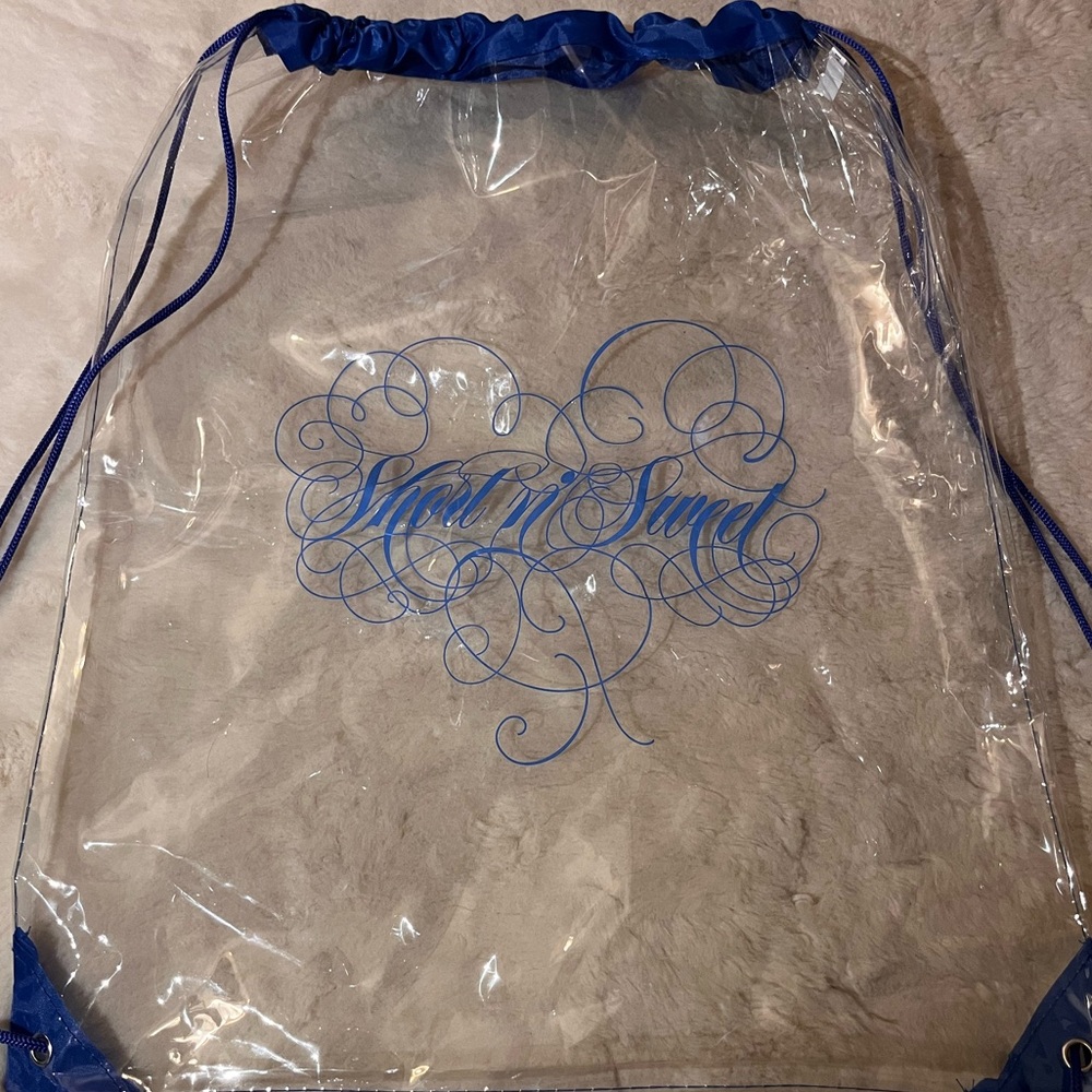 Sabrina Carpenter Short n’ Sweet Tour VIP Package Clear String Bag